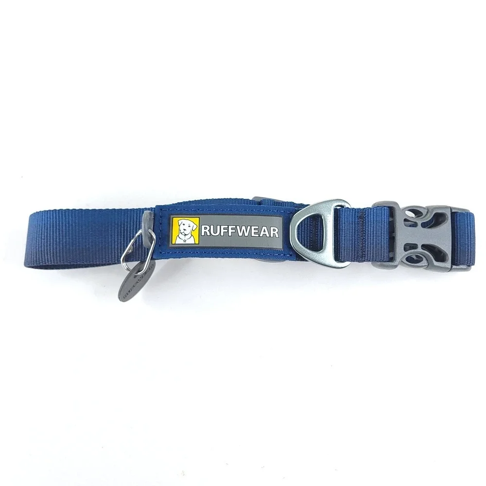 Ruffwear Front Range Dog Collar Blue and Gray Size 14-20